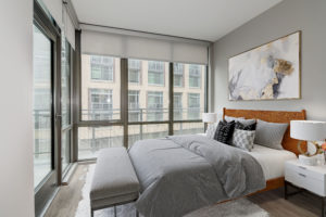 Stylish 2 bedroom residents feature modern finishes and stunning floor-to-ceiling windows