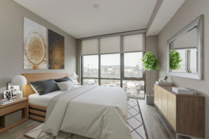 Spacious 3 bedroom residents feature stylish finishes and stunning floor-to-ceiling windows